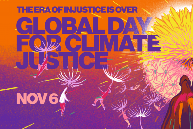 Global day for climate justice poster