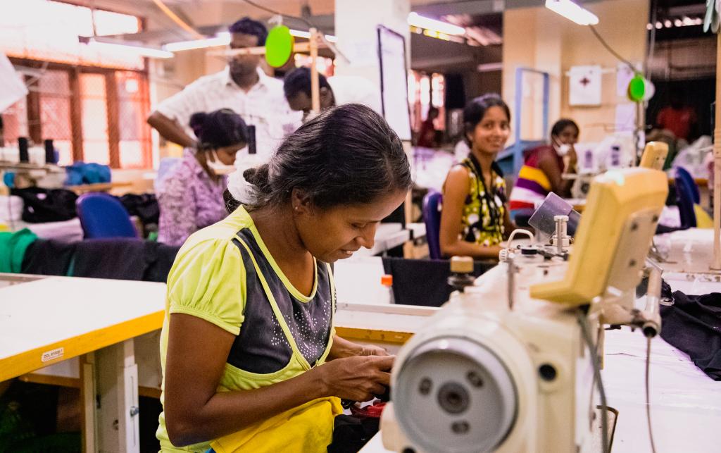 A garment worker, Colombo, Sri Lanka. Credit Paul Prescott