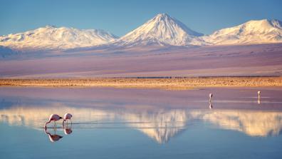 The Atacama Desert and the glacier under threat from mining. Photo: Delpixe